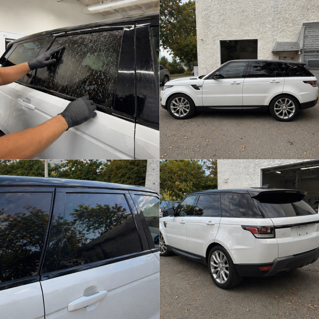 sedan with full ceramic window tint side profile Denver